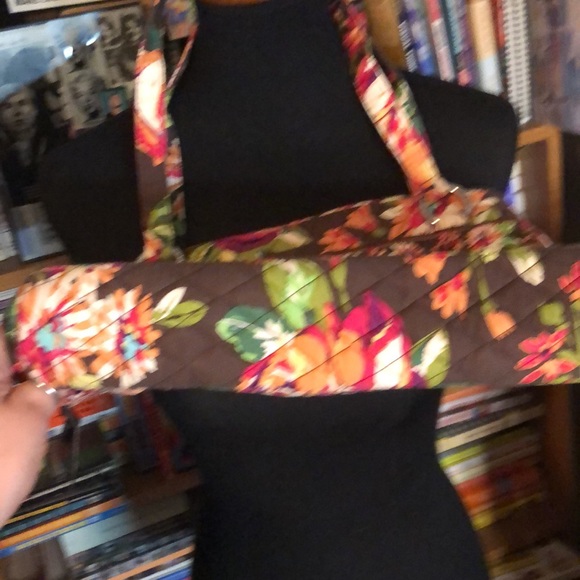 Vera Bradley Rose Print Quilted Shoulder Bag - Picture 6 of 7